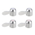 thumbnail image 1 of Unique Bargains Robinet Levier Poignée 30mm Dia Unique Levier Poignée de Remplacement Ton Argent 4pcs, 1 of 4