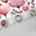 thumbnail image 4 of Erosebridal Dreamy Pink Flower Blackout Curtains Set of 2 (52x84 Each) for Kids Girls, Chic Butterfly Window Curtains, 4 of 6