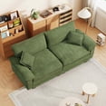 thumbnail image 6 of Nkurdsu 80.5" Loveseat, Corduroy Sectional Sofa Cloud Couch for Living Room, 2-Seat, Green, 6 of 6