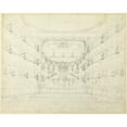 thumbnail image 2 of Augustus Charles Pugin 24x20 Gold Ornate Framed and Double Matted Museum Art Print Titled - Study for an Oratorio-Covent Garden Theater, from Microcosm of London (C. 1808), 2 of 4