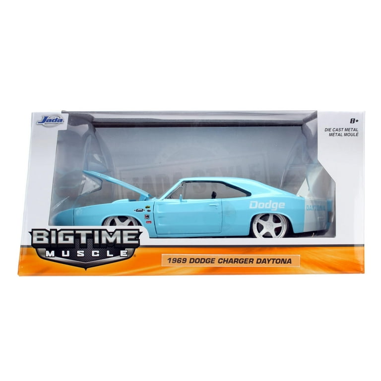 1969 Dodge Charger Daytona Light Blue with White 1/24