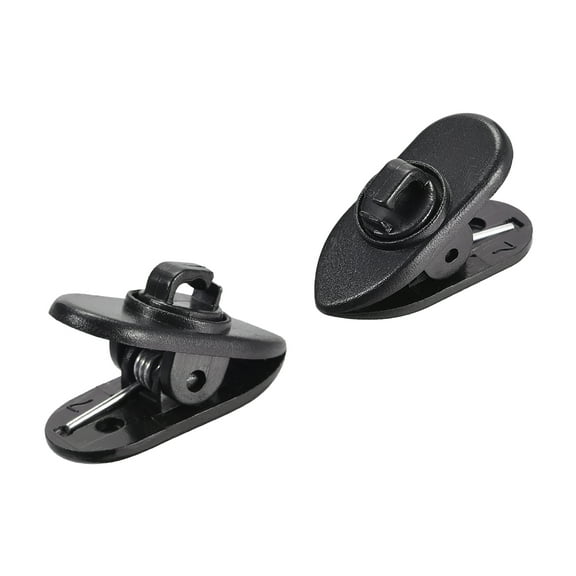 Uxcell Earphone Clips Wire Rotate Earphone Cable Clothing Clip for Headphone Wire Black 2 pcs