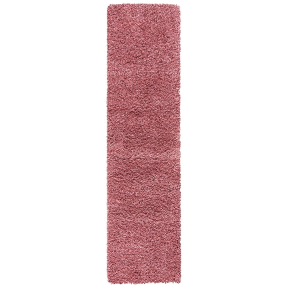 SAFAVIEH California Plush Solid Shag Runner Rug, Rose, 2'3" x 15'