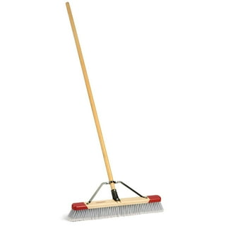 Harper 24 in. best-in-class Assembled Outdoor Rough Surface Push Broom with Steel Brace