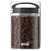 Prepara Evak Compact Medium Vacuum Seal Food Storage Container, Black Rubberized Handle