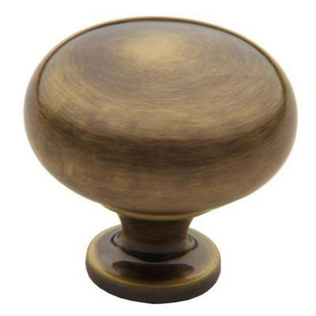 Baldwin 4708.050.BIN Classique en Laiton Satiné et Noir Bouton d'Armoire Rond de 1,5 Po