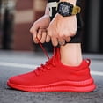 thumbnail image 2 of EKRBXA Knit No-Tie Sneakers, Lightweight Breathable Mesh Walking Shoes, Non-Slip Comfort Casual Athletic Shoes for Gym & Everyday Wear, 2 of 5