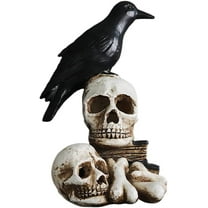 Halloween Lamp Halloween Street Lights Simulation Halloween Lantern Skull Table Lamp Retro Decor Night Light Funny Night Light Crow Lamp Halloween Floor Lamp