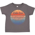 thumbnail image 3 of Inktastic Lake Erie Distressed Retro Sunset Boys or Girls Toddler T-Shirt, 3 of 5