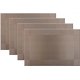 thumbnail image 1 of Set of 4 PVC Placemats Washable Plastic Easy Clean for Kitchen Table Stain Resistant Woven Vinyl 12" x 18, 1 of 4
