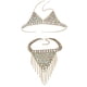 thumbnail image 5 of Joyería de la cadena del sujetador Hugo Halter Lentejuelas Dorado, 5 of 10