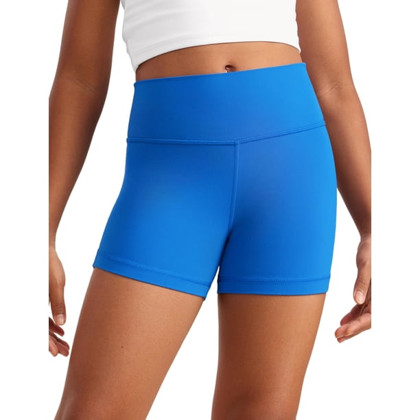 Shorts CRZ YOGA Butterluxe Deportivo de Cintura Alta Azul Talla L