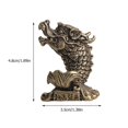 thumbnail image 2 of Retro Decor Brass Dragon-Fish Ornament for Table with Creative Gift, 2 of 4