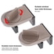 thumbnail image 2 of Sliding Door Lock for Home Safety Child Locking System Brown 5.9X4Cm 1Set, 2 of 4