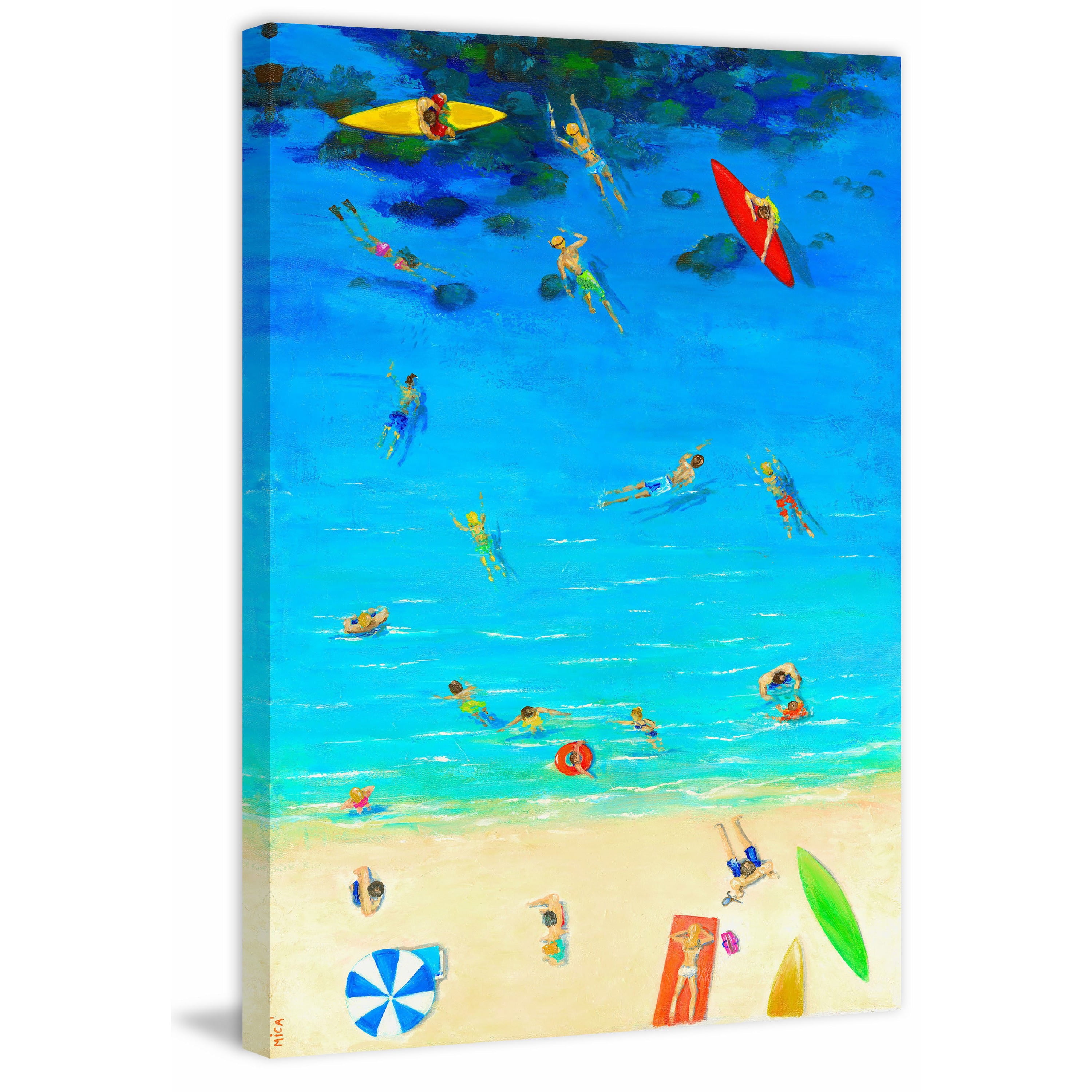 "Exploring the Sea" Painting Print on Wrapped Canvas