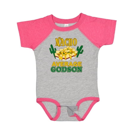 

Inktastic Nacho Average Godson with Nachos and Cacti Gift Baby Boy or Baby Girl Bodysuit