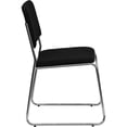 thumbnail image 4 of Scranton & Co Chaise Empilable avec Base de Traîneau Argentée, Noire, 4 of 9