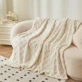 thumbnail image 1 of Soft Cotton Fleece Blanket - Fluffy Blanket Fuzzy Blankets And Throws, Cozy, 1 of 8