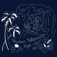 thumbnail image 2 of Boy's Lilo & Stitch Hawaiian Rollercoaster Ride Outline  Graphic Tee Navy Blue Medium, 2 of 4