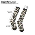 thumbnail image 3 of Bingfone Compression Socks for Women and Men Long Socks for Running Athletic Cycling Nurse-Flowers, 3 of 8