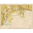 thumbnail image 2 of NOAA Historical Map and Chart Collection 18x15 White Modern Wood Framed Museum Art Print Titled - Nautical Chart - Los Angeles and Long Beach Harbors ca. 1998 - Sepia Tinted, 2 of 4