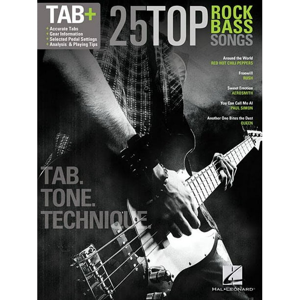 25 Top Rock Bass Songs Tab. Tone. Technique. (Paperback) Walmart