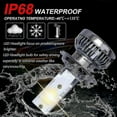 thumbnail image 3 of H7 LED Headlight Bulb Kit High Low Beam 120W 26000LM Super Bright 3000K Yellow, 3 of 5