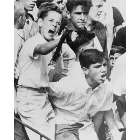 Print: Young Boys Harassing The Horace Baker Family, The First African