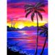 thumbnail image 2 of Cuadros Decorativos Coconut Grove Beach 5D DIY Diamante Pintura Rhinestone Taladro Redondo Completo (NH2156) Wdftyju embutido en tela, 2 of 8