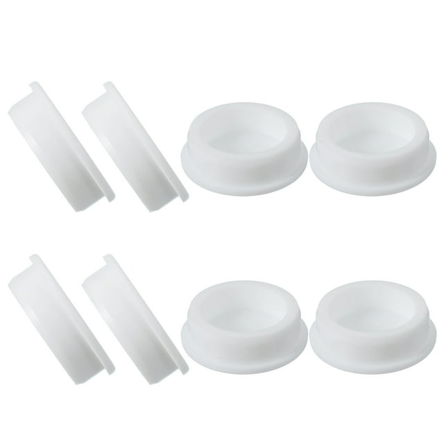 Uxcell 8 Pcs Tapón de Silicona en Forma de T, Diámetro 45 mm/1.77 Pulgadas, Tapón de Silicona Impermeable Reutilizable, Tapón Redondo de Sellado para Equipos de Tuberías, Blanco