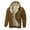 Khaki, variant on Hoodies for Men Pullover Warm Hoodies for Men Men's Heavyweight Lined Windproof Zip Up Outerwear Jackets Warm Hooded Sweatshirt Multiple Colours