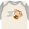 thumbnail image 4 of Inktastic Memaw's Little Monkey Boys or Girls Long Sleeve Baby Bodysuit, 4 of 5