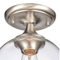 thumbnail image 4 of Elk Home 8-Inch Wide Angie Semi Flush Mount, Transitional-Satin Nickel, 4 of 5