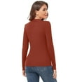 thumbnail image 2 of Women's V Neck Criss Cross Twisted Front Knitted Sweater, 2 of 4