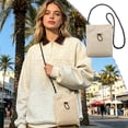 thumbnail image 1 of Small Crossbody Sling Bag for Phone, Lightweight Nylon and Polyester, Adjustable Shoulder Strap, Compact 19 x 13 x 4 cm, Multiple Solid Colors for Daily Use and Outdoor Activities, 1 of 6