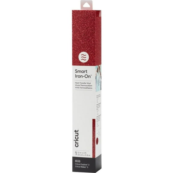 Cricut Smart Iron-On Brille (3 ft), Rouge