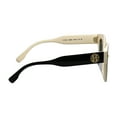 thumbnail image 3 of Tory Burch TY 7201U Plastic Womens Irregular Sunglasses Black/Ivory 49mm Adult, 3 of 4
