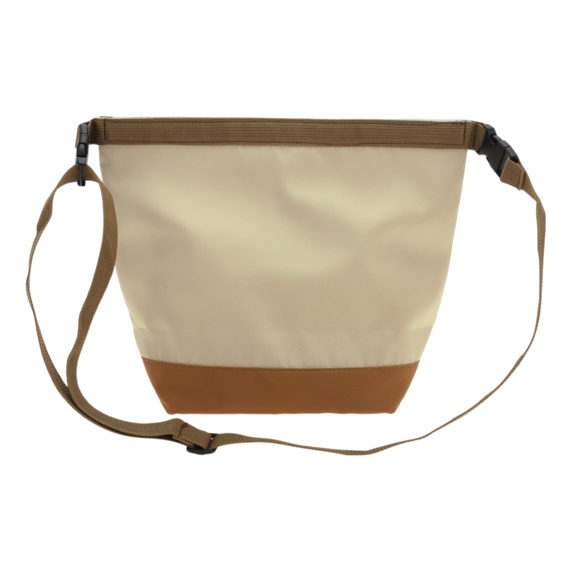 Unique Bargains Insulated Lunch Tote Cooler for Work 13.78"x5.91"x11.02" 1 Pc Brown