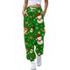 thumbnail image 1 of Gibobby pantalones deportivos Mujer Otoño e Invierno Casual moda Navidad divertido impreso cintura elástica pantalones deportivos pantalones casuales (Verde, S), 1 of 5