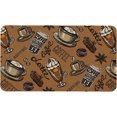 thumbnail image 1 of Coffee Kitchen Mat Pain Relief Padded Kitchen Mats Non Slip Kitchen Runner Rug Throw RugsFloor Mats for in Front of Sink- 30" X 17" Inch, 1 of 5