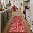 thumbnail image 1 of Alfombra Runner PureCozy Christmas, color rojo, lavable, 60 x 180 cm, 1 of 5
