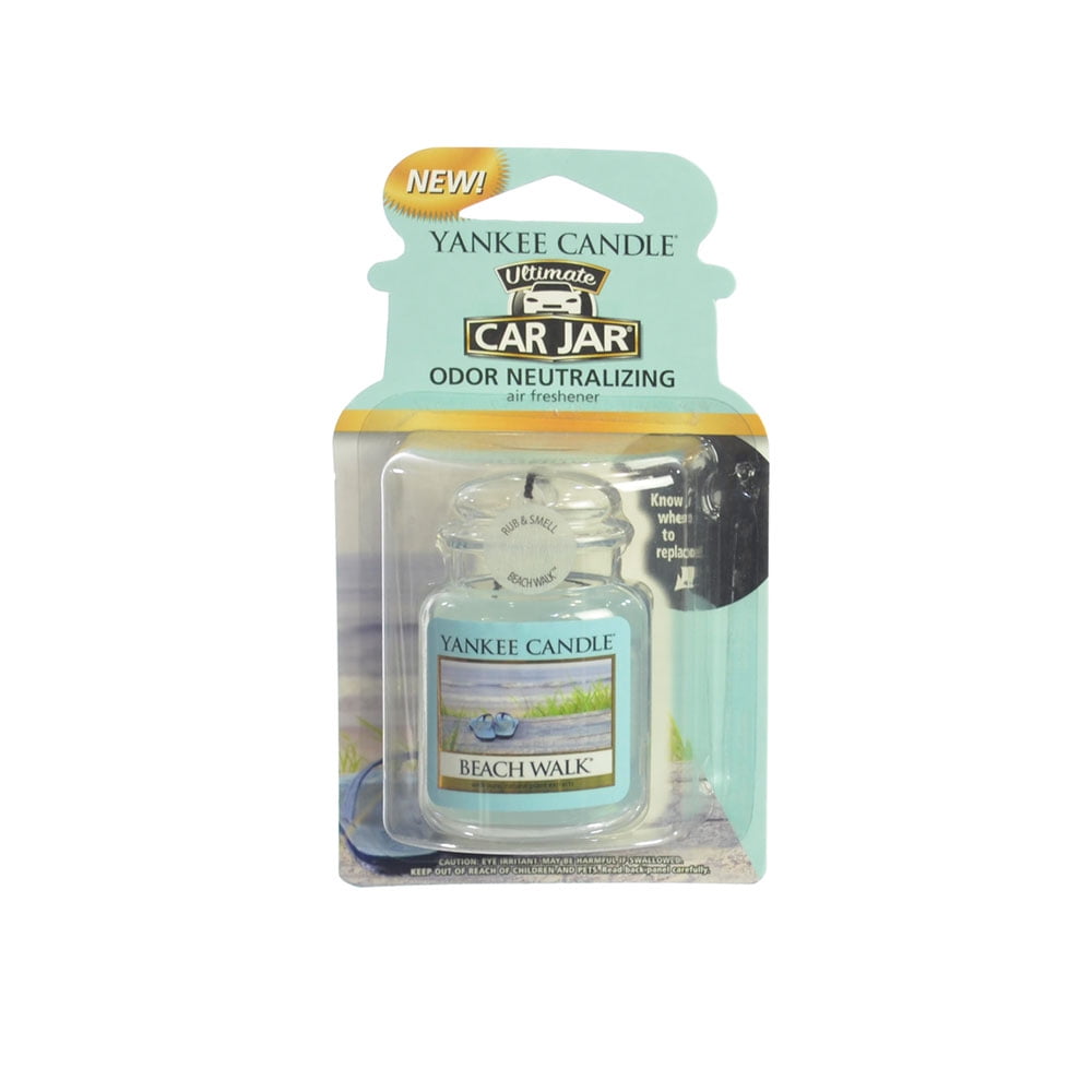 Yankee Candle Gel Car Jar Ultimate Odor Neutralizing Air Freshener Beach Walk