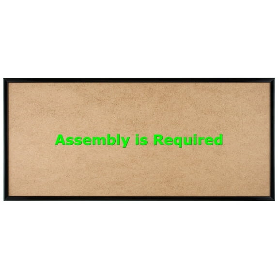 Quadro Frames 9x21 inch Picture Frame, Black, Style P375-3/8 inch Wide Molding