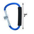 thumbnail image 6 of ASR Outdoor 7 Inch Jumbo Aluminum Carabiner Hiking Cushion Grip - Blue, 6 of 6