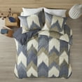 thumbnail image 2 of INK+IVY Alpine 3 Piece Full/Queen Duvet Cover Mini Set Navy, 2 of 6