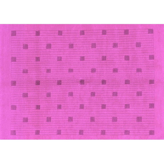 Ahgly Company Indoor Rectangle Abstract Purple Modern Area Rugs, 2' x 4'