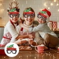 thumbnail image 6 of Christmas Decorative Glasses Santa Claus Eyeglasses Red Snowflake Christmas Hat New Year Decorations Photography Props For Women Men C C, 6 of 8