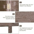 thumbnail image 4 of FDW 6 Panel Simple Pastoral Style Foldable Porch Living Room Office Room Divider,Brown, 4 of 7