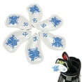 thumbnail image 3 of Almencla 6 Pcs Couvre-Chef Portable en Fer de Golf Numéro d'Identification Unisexe Club Blanc, 3 of 8