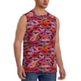 thumbnail image 2 of Daiia Red Lips Kissing Printed Men's Tank Tops,Casual Soft Sleeveless Gym Muscle Shirts Bodybuilding Tee-XX-Large, 2 of 8